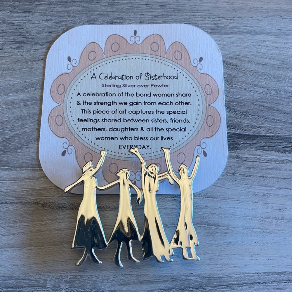 Women’s silver brooch
